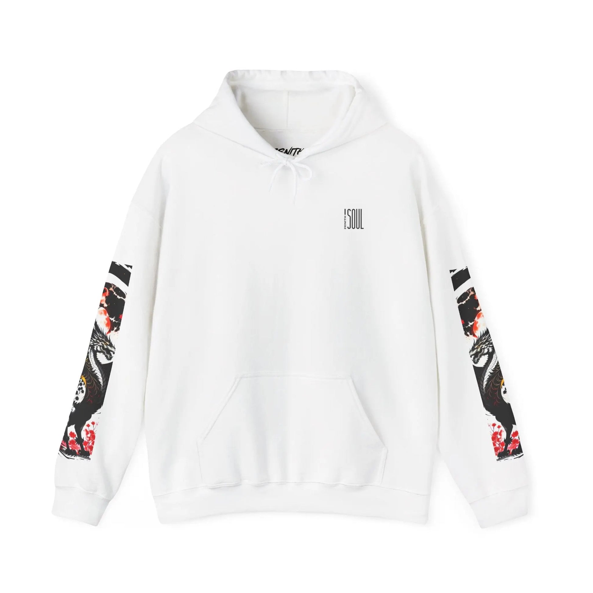 Red Dragon Hooded Sweatshirt Printify