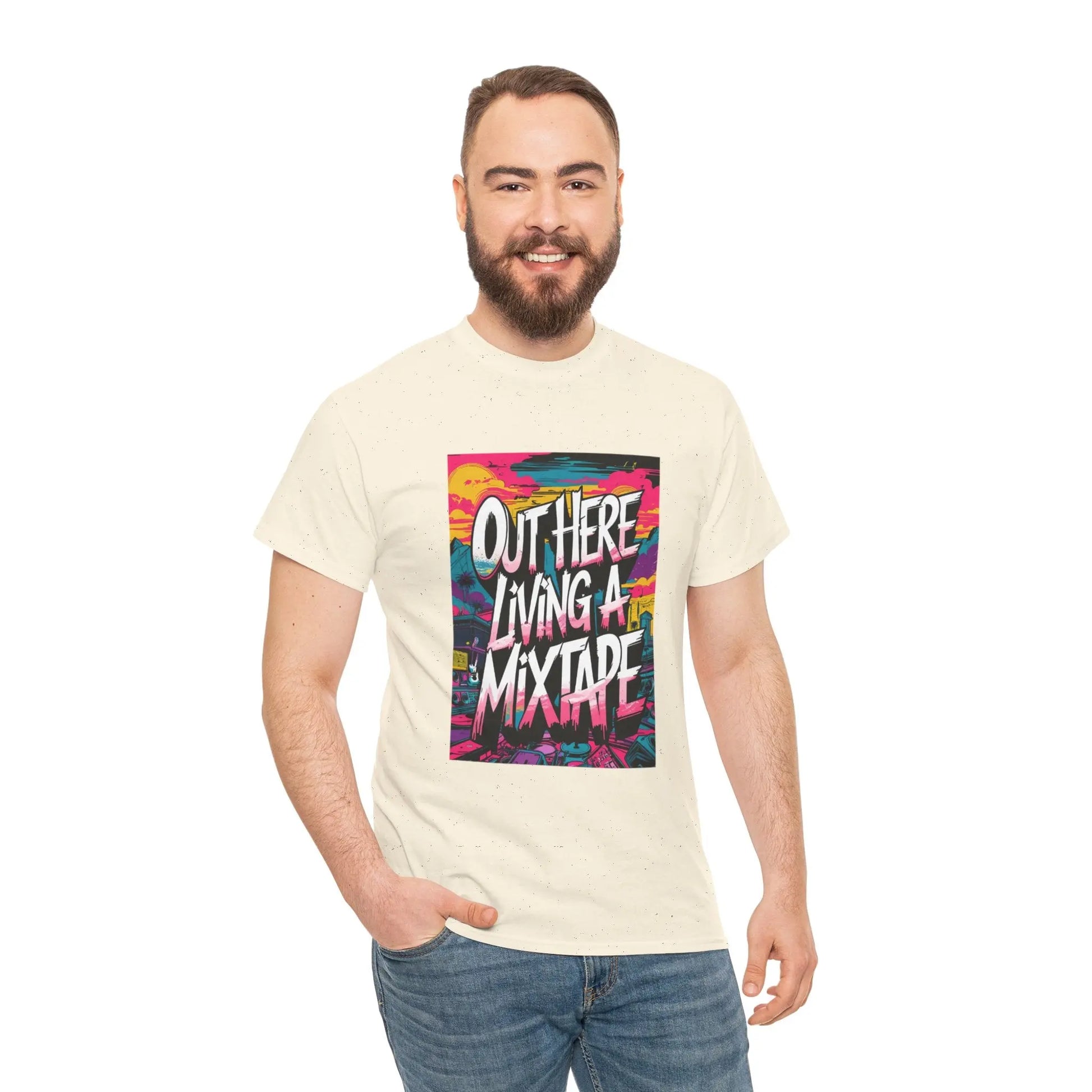 Out Here - Heavy Cotton Tee Printify