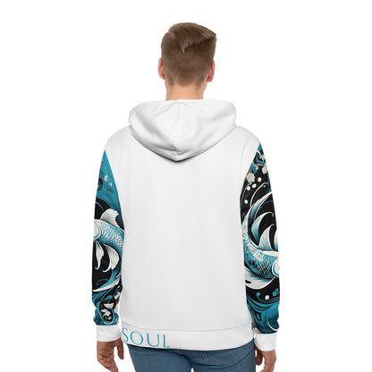 Pisces White Hoodie