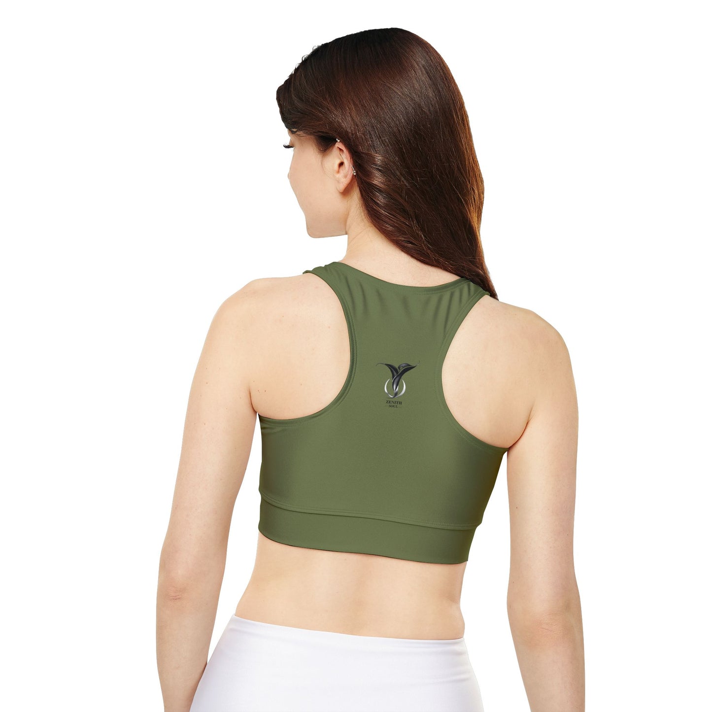 Tri-Flora Fully Lined, Padded Sports Bra (AOP)