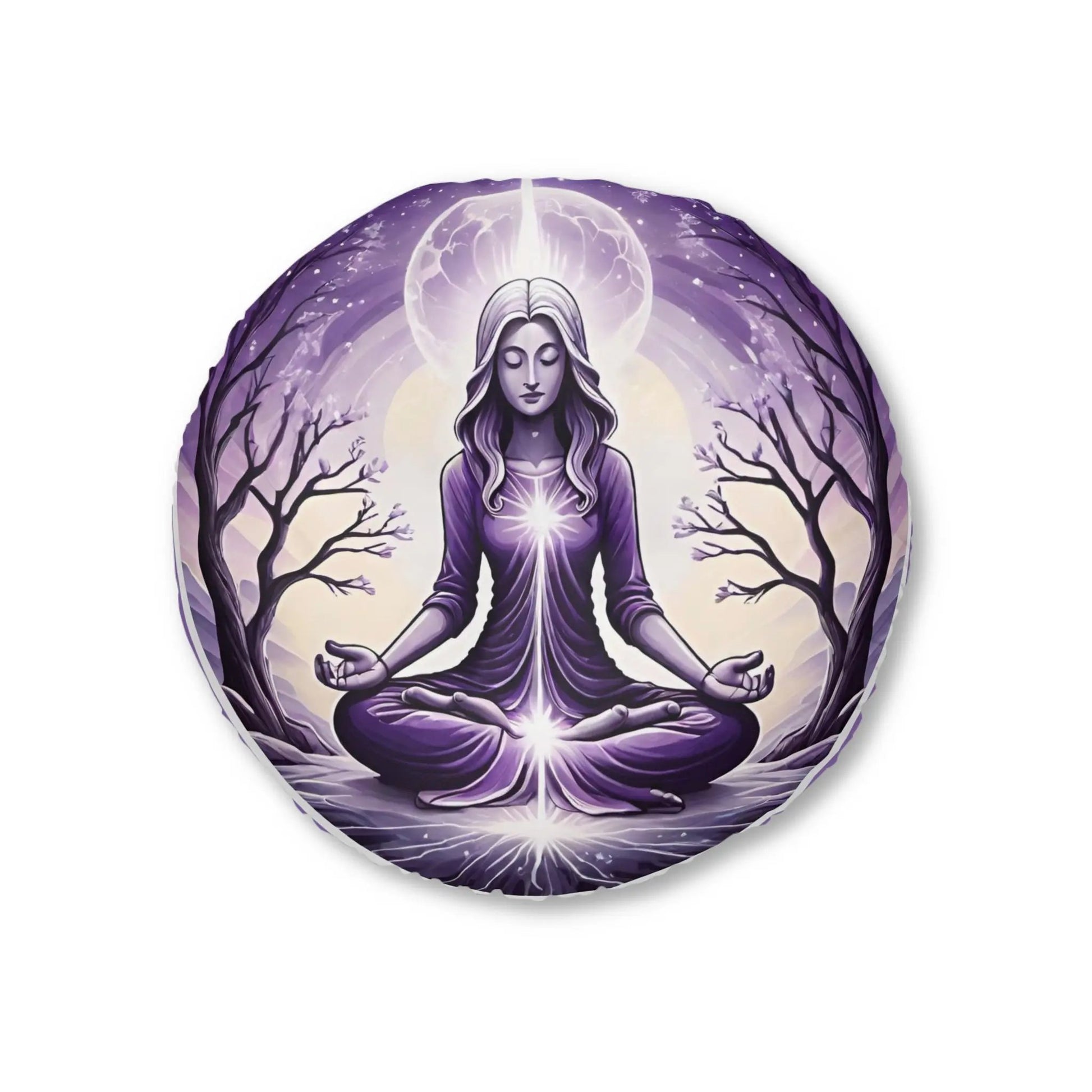 Zen Meditation Pillow, Round Printify