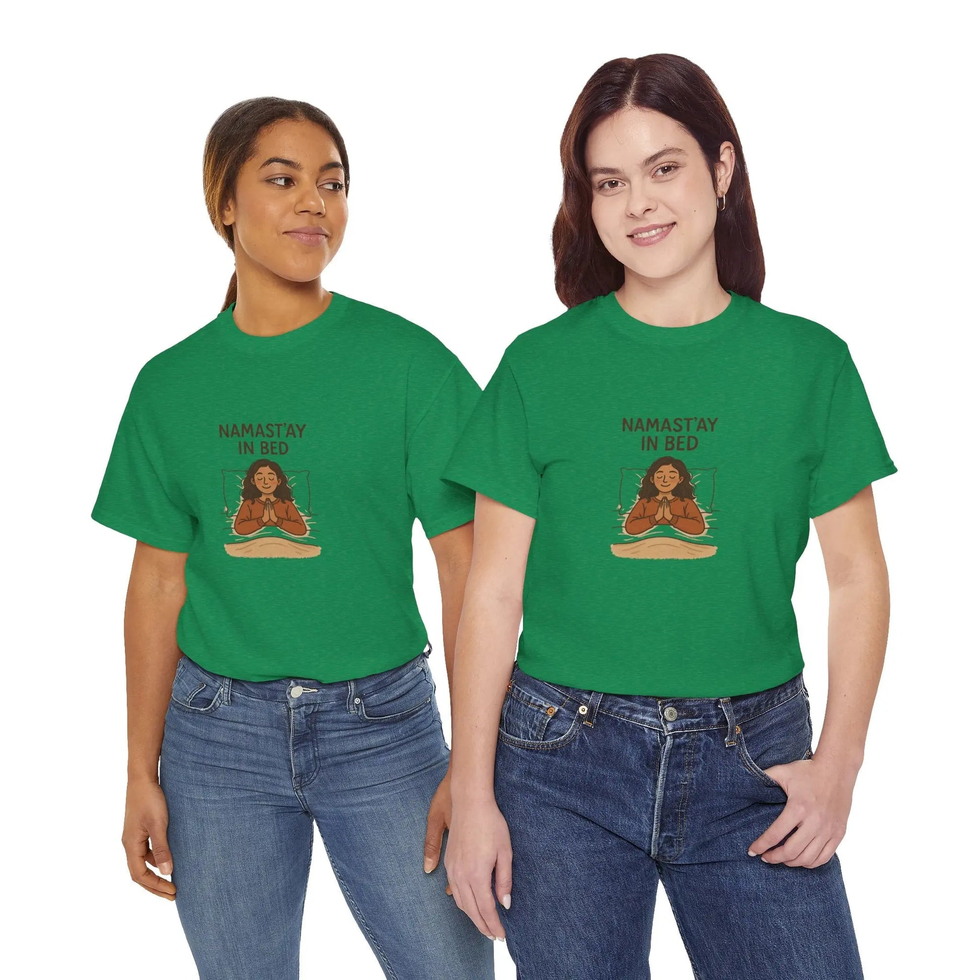 Namast'ay in Bed T-Shirt Printify