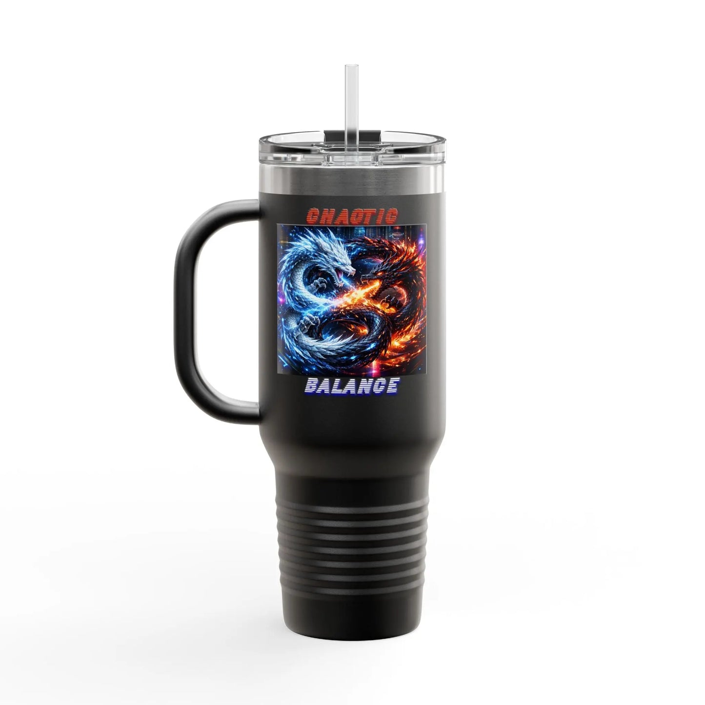 40oz Travel Mug | Chaotic Balance Insulated Stainless Steel 