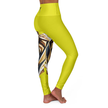 Leo Peridot High Waisted Yoga Leggings (AOP)